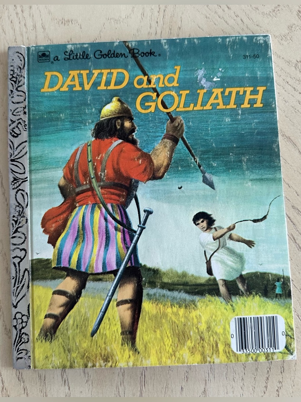 Vintage Little Golden David and Goliath Book